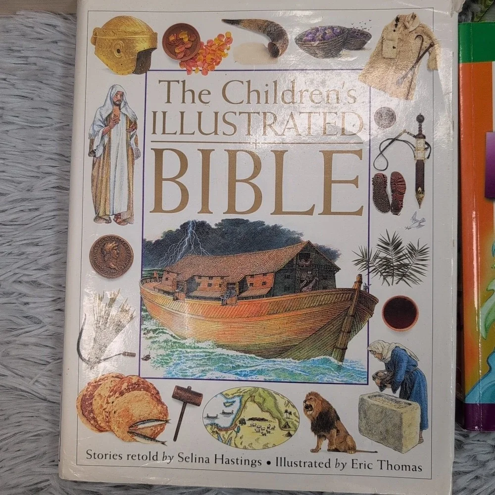 Lot of 5 Childrens' Bible Books Pictures Homeschool Mom Womens‎ Faith Study